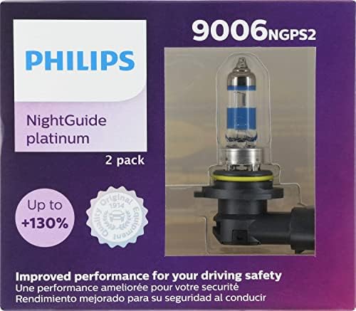 Philips 9006 NightGuide Platin Yükseltme Far Ampulü, 2'li Paket