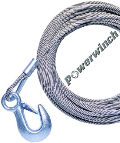 Powerwinch P7188800AJ Kancalı 40 ' Galvanizli Kablo