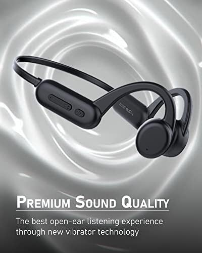 ESSONİO Kemik İletimli kulaklıklar Bluetooth Açık Kulak Egzersiz Kulaklıkları Dahili 8 G Bellek Kablosuz IPX8 Su Sporları