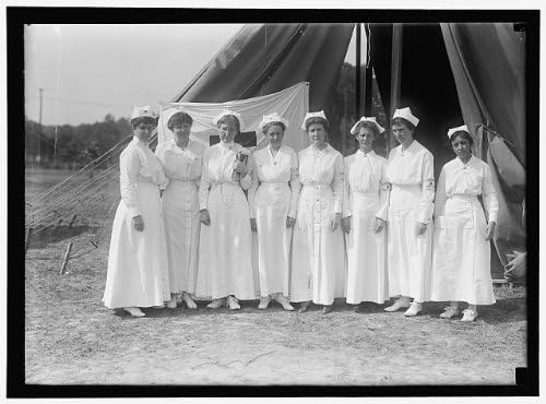 HistoricalFindings Fotoğraf: Amerikan Kızıl Haçı, Kadın Ulusal Hizmet Okulu, Öğretim, Bakım, Hemşireler, 1916