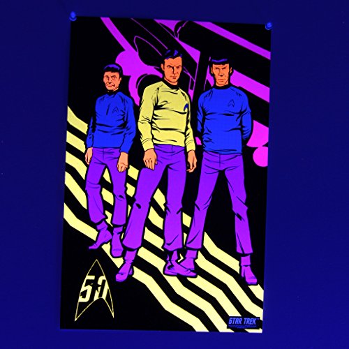 Coop Star Trek: Orijinal Seri Siyah ışık Posterleri-3'lü Set