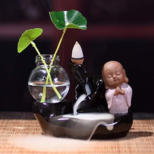 Seramik Küçük Acemi Sandal Ağacı Soba Yaratıcı Lotus Yaprağı Duman geri akış Aromaterapi Soba topraksız Bitki Cam