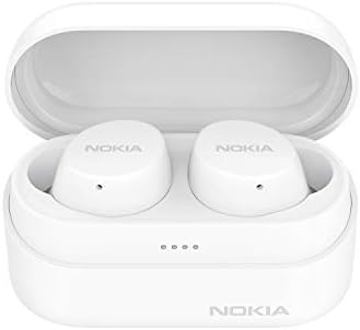 Nokia Power Earbuds Lite-Beyaz-Su Geçirmez-Evrensel Bluetooth-35 Saat Pil Ömrü-Seyahat Şarj Çantası