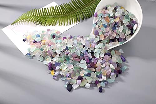 DUQGUHO paket : florit kristalleri çip toplu 0.44 lbs ile 3 adet kristal sarkaç seti