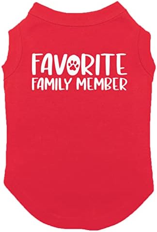 Favori Aile Üyesi-Köpek Gömleği (Kırmızı, Büyük)