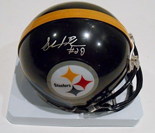 Shamarko Thomas İmzalı Pittsburgh Steelers Mini Çoğaltma Kask w/COA İmzalı NFL Mini Kasklar
