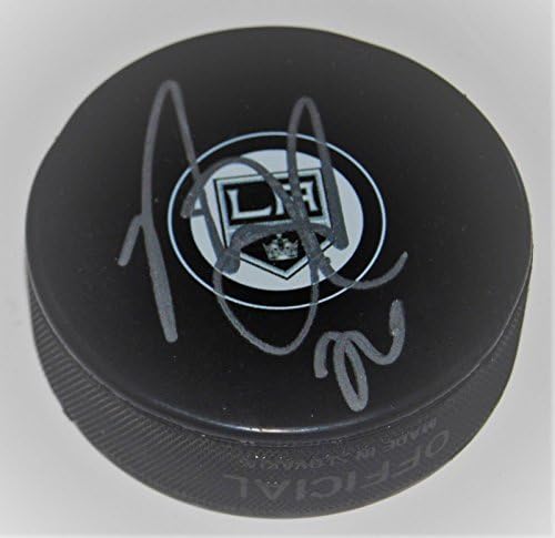 NİCK SHORE imzalı (LOS ANGELES KİNGS) hatıra logosu hokey diski W/COA İmzalı NHL Diskleri