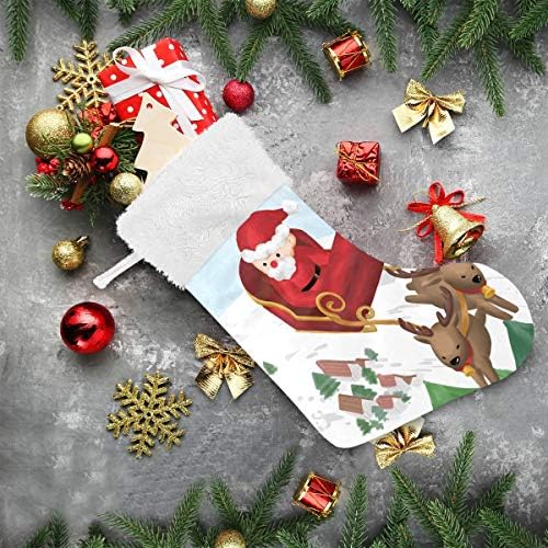 PİMİLAGU Meşgul Noel Baba Noel Çorap 1 Paket 17.7, Asılı Çorap Noel Dekorasyon için
