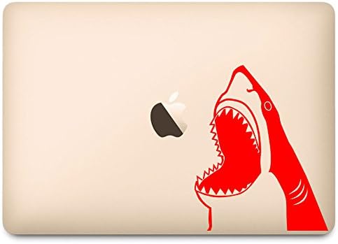 12 Dizüstü Bilgisayar için Su Çıkartmasından Atlayan Kırmızı Köpekbalığı