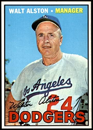 1967 Topps 294 Walter Alston Los Angeles Dodgers (Beyzbol Kartı) NM / MT Dodgers