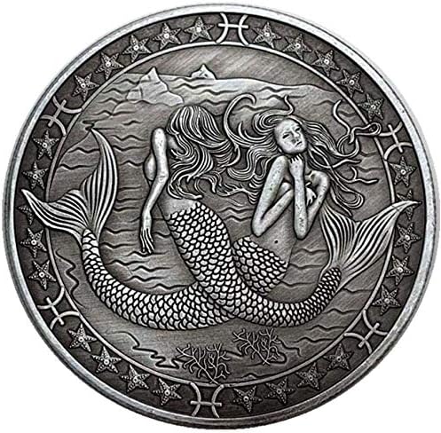Niue Oniki Takımyıldızı Bakır Nikel Gümüş Kabartmalı Balık Aşk hatıra parası İsteyen Mermaid Güneş Tanrısı Dışında