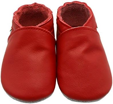 SAYOYO Bebek Yumuşak Taban Prewalkers Bebek bebek ayakkabısı Deri Bebek Ayakkabıları Koyu Gri
