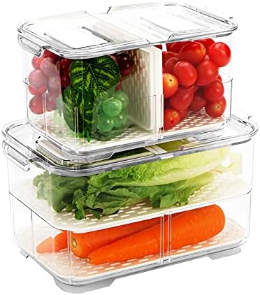 REFSAVER Buzdolabı için Konteyner Kutuları Üretin Katlanabilir Kapaklı Meyve Saklama Kabı Buzdolabı Çıkarılabilir