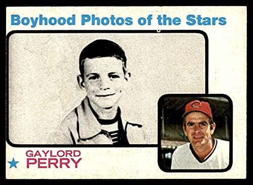 1973 Topps 346 Çocukluk Fotoğrafı Gaylord Perry Cleveland Kızılderilileri (Beyzbol Kartı) İYİ Kızılderililer