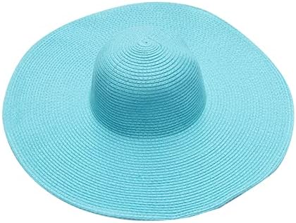 Plaj şapkaları Kadınlar için Yaz Güneş Koruyucu Hasır Şapka Rahat Hasır güneş şapkası Geniş Kenarlı Roll Up Tatil