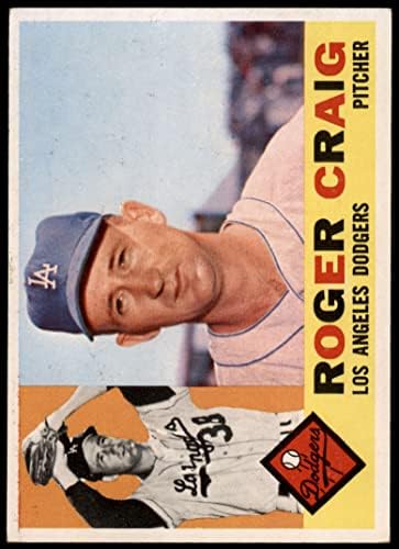 1960 Topps 62 Roger Craig Los Angeles Dodgers (Beyzbol Kartı) ESKİ / MT Dodgers