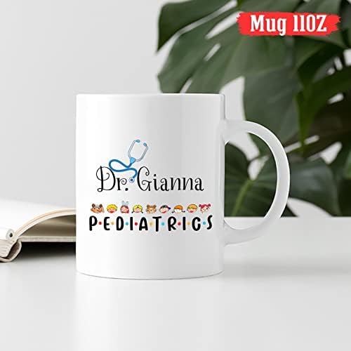 Pediatri Kahve Kupası, Büyük Çocuk Doktoru Çay Bardağı, Çocuk Doktoru için Kişiselleştirilmiş İsim Hediyesi, Bebek