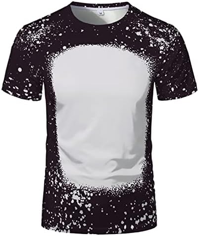 Erkekler için gömlek ABD boyutu büyük boş özel tişört ısı transferi süblimasyon Kısa Kollu Gömlek