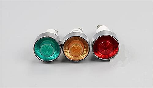 AKDE 1 ADET PL Sinyal Gösterge Düğmesi Anahtarı kırmızı Yeşil,Sarı 12 V 24 V/110 V AC220V Açılış 13.5 mm (Renk : Kırmızı,
