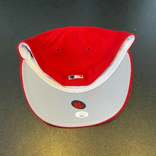 JD Drew İmzalı Otantik St. Louis Cardinals Oyun Modeli beyzbol şapkası JSA COA İmzalı MLB Şapkalar