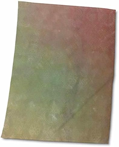 3dRose Florene Colorwash-Kırmızı Yeşil Yıkama Havluları (twl - 32054-1)