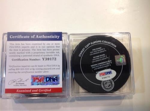 Jarret Stoll İmzalı 2014 Stanley Kupası LA Kings Diski PSA DNA COA İmzalı c İmzalı NHL Diskleri