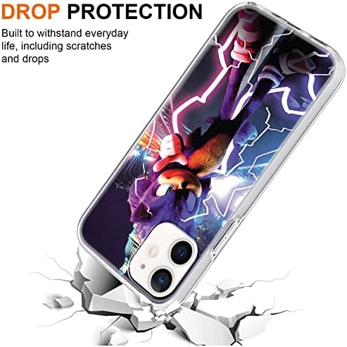 2 Paket Serin Telefon Kılıfı için iPhone 12 Pro / iPhone 12 Kılıf Temizle 6.1, Macera Oyunları Anime Baskılı, Erkekler