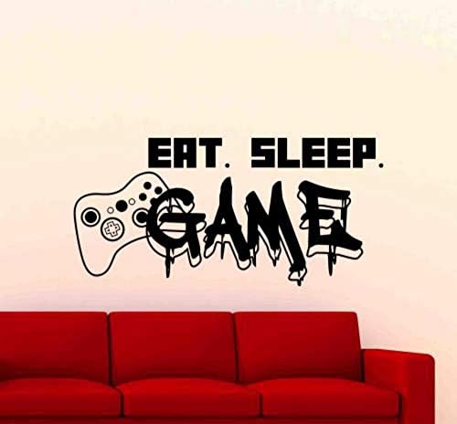 Yiyin Uyku Oyunu Duvar Çıkartması Denetleyici Gamepad video oyunu Işareti Alıntı Oyun Odası Oyun Yazı Oyun Hediye