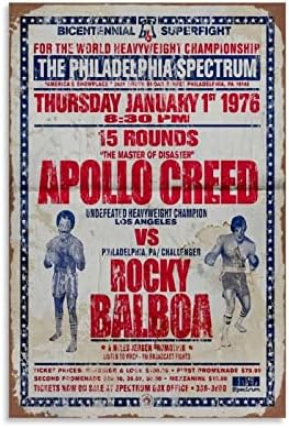 SUPENG Rocky Balboa Vs Apollo Motivasyon Vintage Poster Poster Dekoratif Boyama Tuval Duvar Posterleri Ve sanat resmi