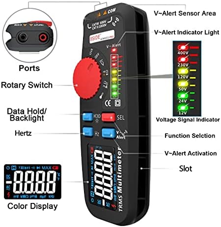 HSLWYJ Çift Modlu Multimetre Dijital Voltmetre Renkli Ekran Gerilim Göstergesi Akım Kapasite pil test cihazı