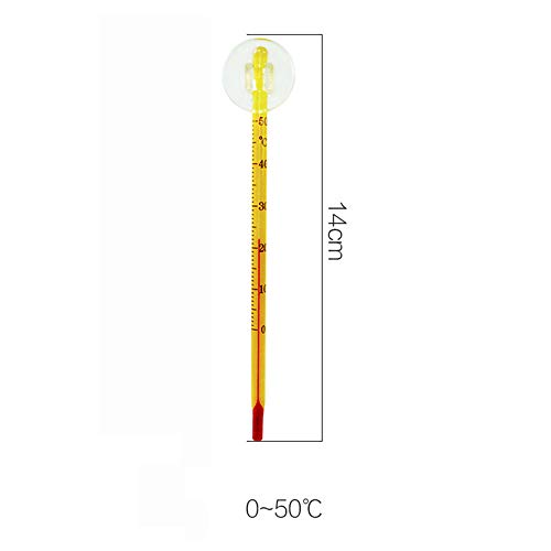 Termometre balık 5 ML akvaryum sıcaklık emme tankı Cu su cam metre termometre bitki ısıtıcı (açık, bir boyut)