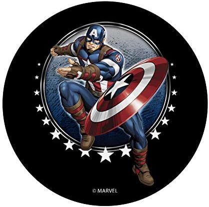 Marvel Kaptan Amerika Kalkanı Yıldız Atmak PopSockets PopGrip: Telefonlar ve Tabletler için Değiştirilebilir Kavrama
