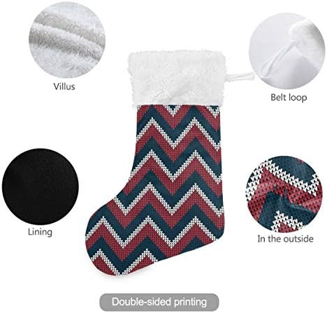 PİMİLAGU Örgü Tarzı ABD Renk Noel Çorap 1 Paket 17.7, asılı Çorap Noel Dekorasyon için
