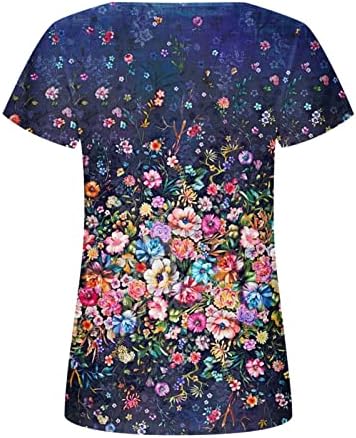 Bayan Üstleri Gizlemek Göbek Tunik 2023 Yaz Kısa Kollu T Shirt Uzun Dökümlü Gömlek Casual Şık Bluzlar Tayt ile Giymek