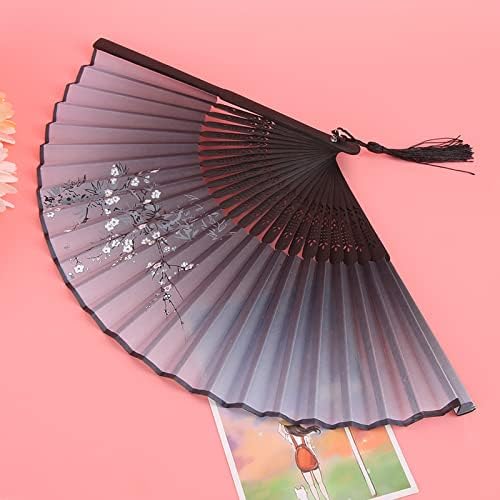 Pilipane Katlanır Fan, El Fan, El Fan, Katlanır Bambu El Püsküller Fan Yaz Sıcak Gün Soğutma Aracı Prop Hediye Dekorasyon