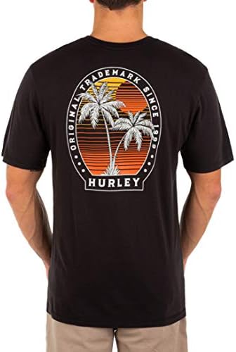Hurley Erkek Günlük Yıkanmış Grafikli tişört