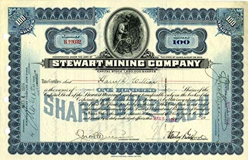 Stewart Madencilik A. Ş. - Stok Sertifikası