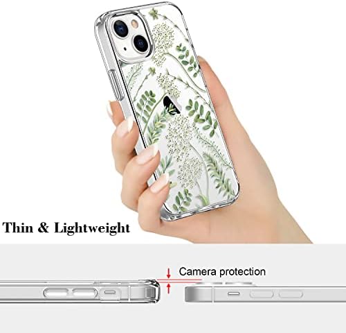 Iphone 14 için ICEDIO Telefon Kılıfı, TPU Tamponlu Hibrit iPhone 14 Kılıf, Akrilik Arka Telefon Kapağı, Yükseltilmiş