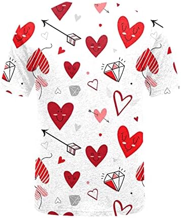 Sevgililer Günü Tişörtü Kadınlar için Grafik Kazaklar Aşk Kalp Mektubu Baskı Kazak Crewneck Kazak Tops