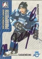 Marek Zagrapan Chicoutimi Sagueneens - QMJHL 2005 Oyunda Kahramanlar ve Beklentiler İmzalı Kart. Bu öğe, İmza Sporundan