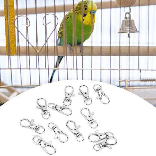 Pssopp 12 Adet Pet Kuş Kafesi Metal Kanca Klip Demir Anti-Kaçış evcil kuş kafesi Kapı Toka Kilit Pençe Tetik Yapış