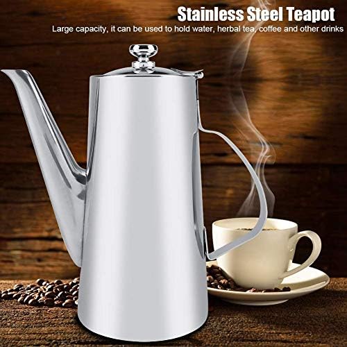 2L kalınlaşmış paslanmaz çelik demlik zarif çay kahve su ısıtıcısı ergonomik saplı ev restoran için (2)