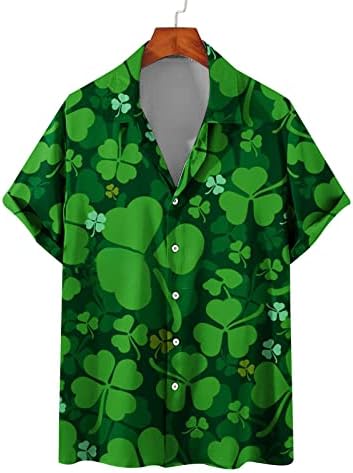 Erkek veya Bayan İrlandalı St Patrick Günü T-Shirt Rahat Kazak Ekip Boyun Üstleri Shamrock Bluzlar spor T Shirt