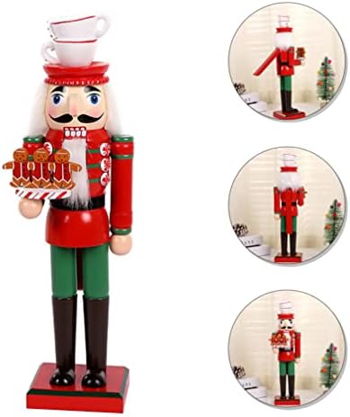 Noel Fındıkkıran Asker Kuklaları Dekorasyon: 38 cm Ayakta Fındıkkıran Ahşap Kukla Bebek Noel Oyuncak Hediyeler için