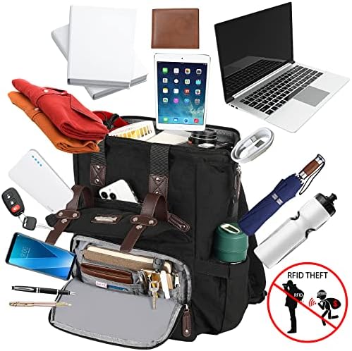 Kadınlar için Janiful Laptop Sırt Çantası, 15.6 İnç Laptop için iş Doktoru öğretmen Bookbag, RFID Anti Hırsızlık USB