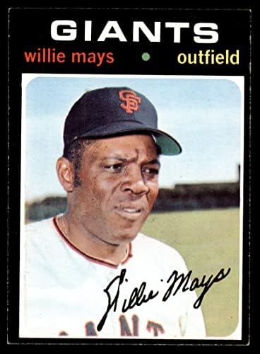 1971 Topps 600 Willie Mays San Francisco Devleri (Beyzbol Kartı) ESKİ / MT Devleri