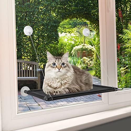 Kedi Pencere Levrek, Güçlü Vantuz Kolay Temiz Emniyet Kedi Hamak Pencere Koltuk Büyük Kediler için, ağırlıklı kadar