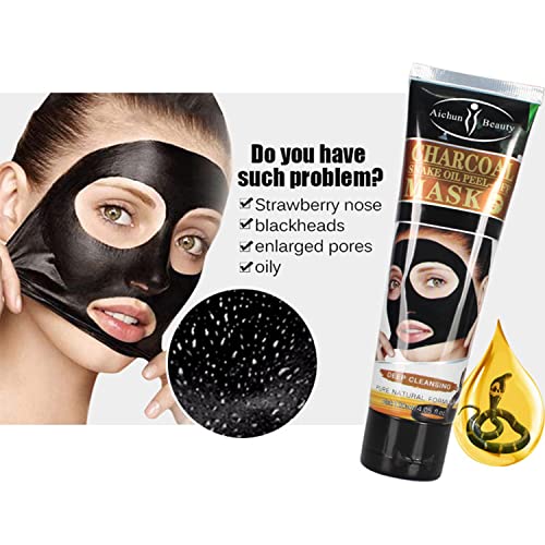 AİCHUN GÜZELLİK Peel-Off Yüz Maskesi Derin Temizlik Yağı ve Kir Gözenekleri Yüz Cilt Kurtarmak Vitamini A & E 120