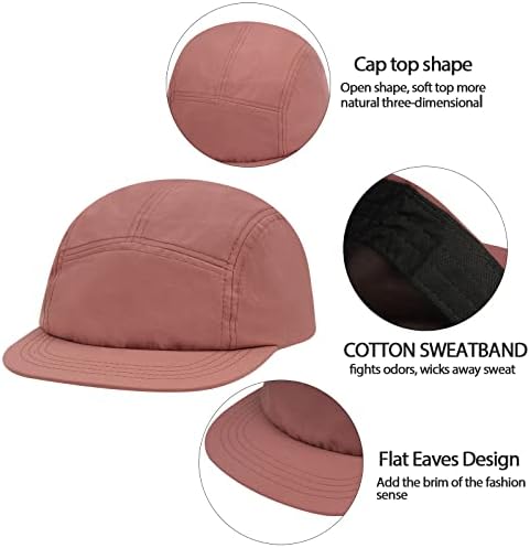 Clakllie Snapback 5 Panel Şapka Kısa Ağız Beyzbol geniş şapka Kaykay Tarzı Kamp Kapaklar Düz şoför şapkası Günlük