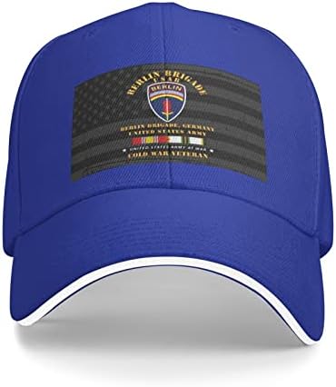 ABD Ordusu Berlin Tugayı Unisex Kot Kapaklar beyzbol şapkası Sandviç Kapaklar